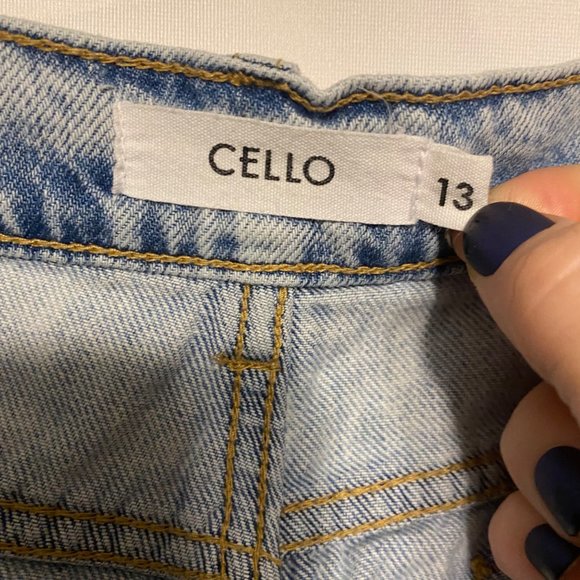 Cello Wide Leg Acid Wash Highwaist Jeans 13 - Picture 7 of 11